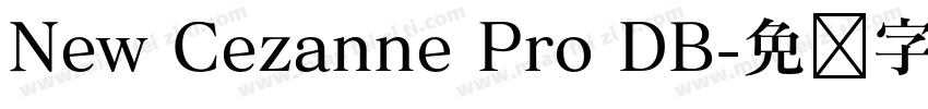 New Cezanne Pro DB字体转换